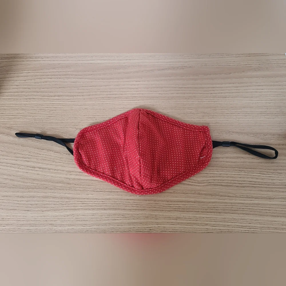 Red Polka Dot Face Mask
